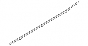 Door-glass molding, central rear right, Hyundai Palisade 20-25