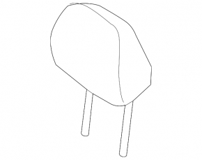 Headrest of the driver's seat Hyundai Ioniq 20-22 cloth gray, for dry cleaning