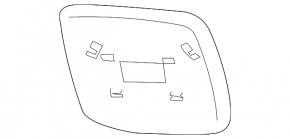 Right mirror element for Subaru Tribeca B10 08-14