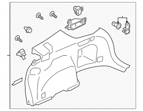 Arch trim left Subaru Outback 20-23