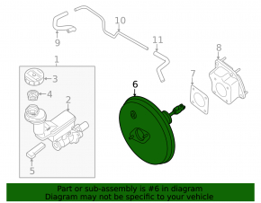 Vacuum Booster Nissan Rogue Sport 17-18