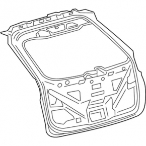 The tailgate is bare for a 1918 Ford Edge.