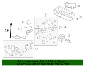 Honda Civic 11-15 1.8L Oil Dipstick