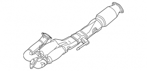 Intake pipe with catalytic converter Nissan Maxima A36 16-23 3.5