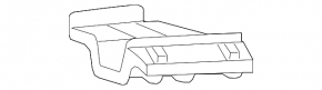 Front bumper mount under headlight left Chevrolet Equinox 10-15 dorest