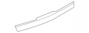 Cadillac CTS 14 trunk lid molding pre-rest chrome for camera