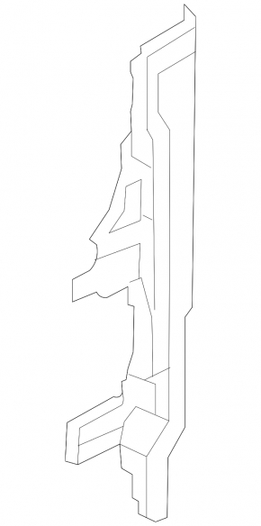 Right radiator deflector for Kia Sorento 21-24 HEV, PHEV