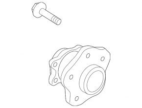 Rear left hub Nissan Murano 03-07 AWD