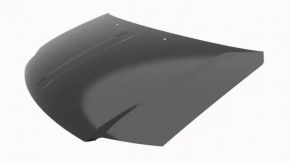 Hood bare Dodge Grand Caravan 11-20 graphite PAR