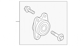 Front right hub bearing Audi A4 B9 17- no