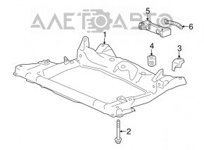 Front subframe Acura ILX 13-15 pre-restoration