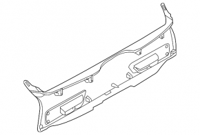 Rear upper door trim lower BMW X5 F15 14-18 black