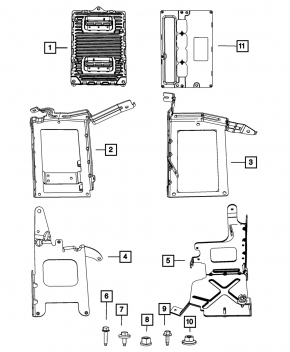 Block ECU engine computer Jeep Compass 11-11 2.4