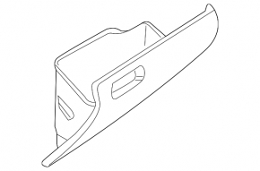 Glove box, glove compartment VW Tiguan 09-11 brown