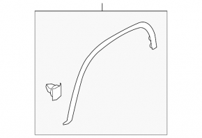Rear right wing arch trim VW Tiguan 18-24