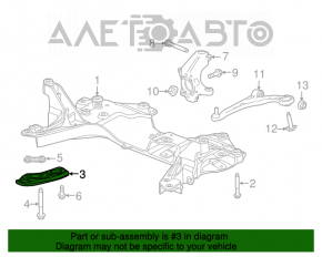 Left front subframe burdock Chrysler 200 15-17