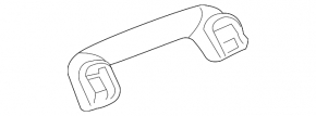 Lexus ES 19-26 front left ceiling handle, white