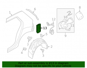 Left ventilation shield VW Tiguan 18-24