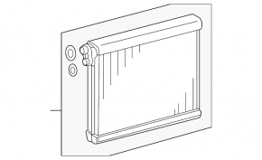 Lexus IS 14-20 evaporator with temperature sensor
