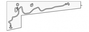 The air conditioning hose is long, iron, and thin. Nissan Leaf 11-12