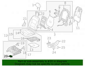 Driver's seat control unit Hyundai Ioniq 17-22