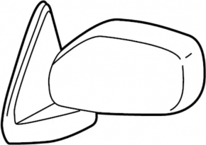 Side mirror right Infiniti Q50 14- auto dimming