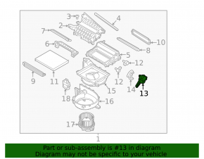 Actuator motor heater drive Kia Niro 17-22 HEV, PHEV