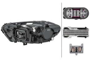 Right front headlight assembly for Mercedes A-class V177 19-22 LED