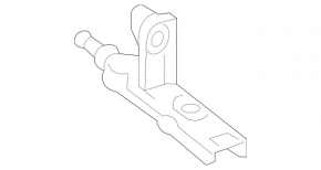 Muffler bracket rear right Mercedes W213 E 17-23 2.0T, 3.0T