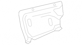 Mercedes W213 E 17-23 small rear right muffler heat shield