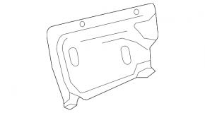 Mercedes W213 E 17-23 small rear right muffler heat shield