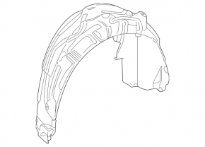 Rear left mudguard Mercedes W213 E 17-23