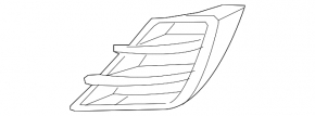 Right front bumper grille for Mazda 3 09-11 pre-restyling