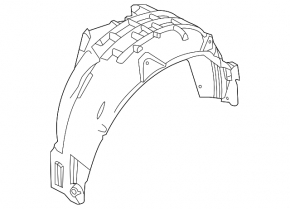 Rear left mudguard Ford Focus mk3 11-18