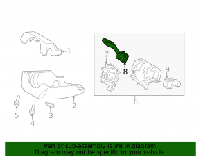 Steering column switch left Lincoln MKZ 13-20 type 4