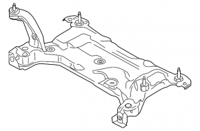 Front subframe for Ford Transit Connect MK2 13-23