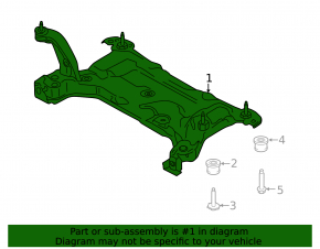 Front subframe for Ford Transit Connect MK2 13-23