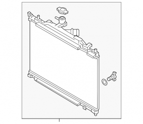 Mazda CX-3 16-21 2.0L water cooling radiator, automatic transmission