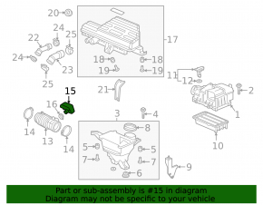 Air resonator Honda CRV 17-22 1.5T