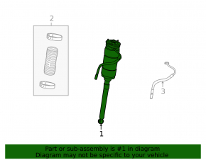 Rear right air shock absorber for Mercedes S-class W221