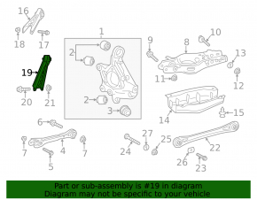 Rear left front transverse control arm Chevrolet Camaro 16-