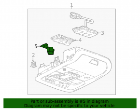 Chevrolet Equinox 18-24 front ceiling light microphone