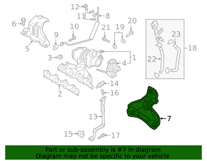 Exhaust manifold lower protection Hyundai Tucson 16-18 1.6T
