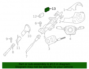 Steering column control computer mount MW X5 F15 14-18
