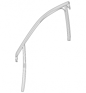 Rear right glass seal Chevrolet Bolt EUV 22-23