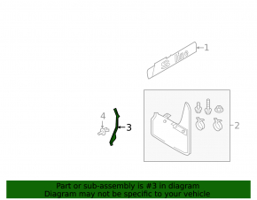 Audi A6 C8 19-24 front right fender seal, lower