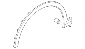 Front left fender arch trim for Audi Q7 16-19 (R21, R22)