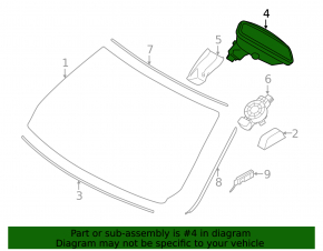 Auto-dimming interior mirror for BMW 3 F30 12-18