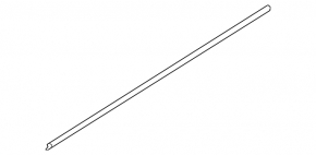 Molding door-glass central front left BMW 5 F10 11-16 chrome