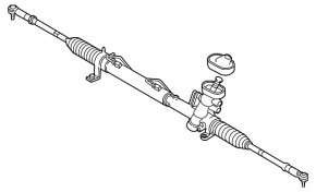 Steering rack VW Passat b7 12-15 USA GUR